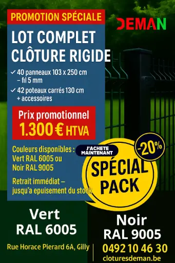 Pack Clôtures Rigides (Vert RAL 6005)
