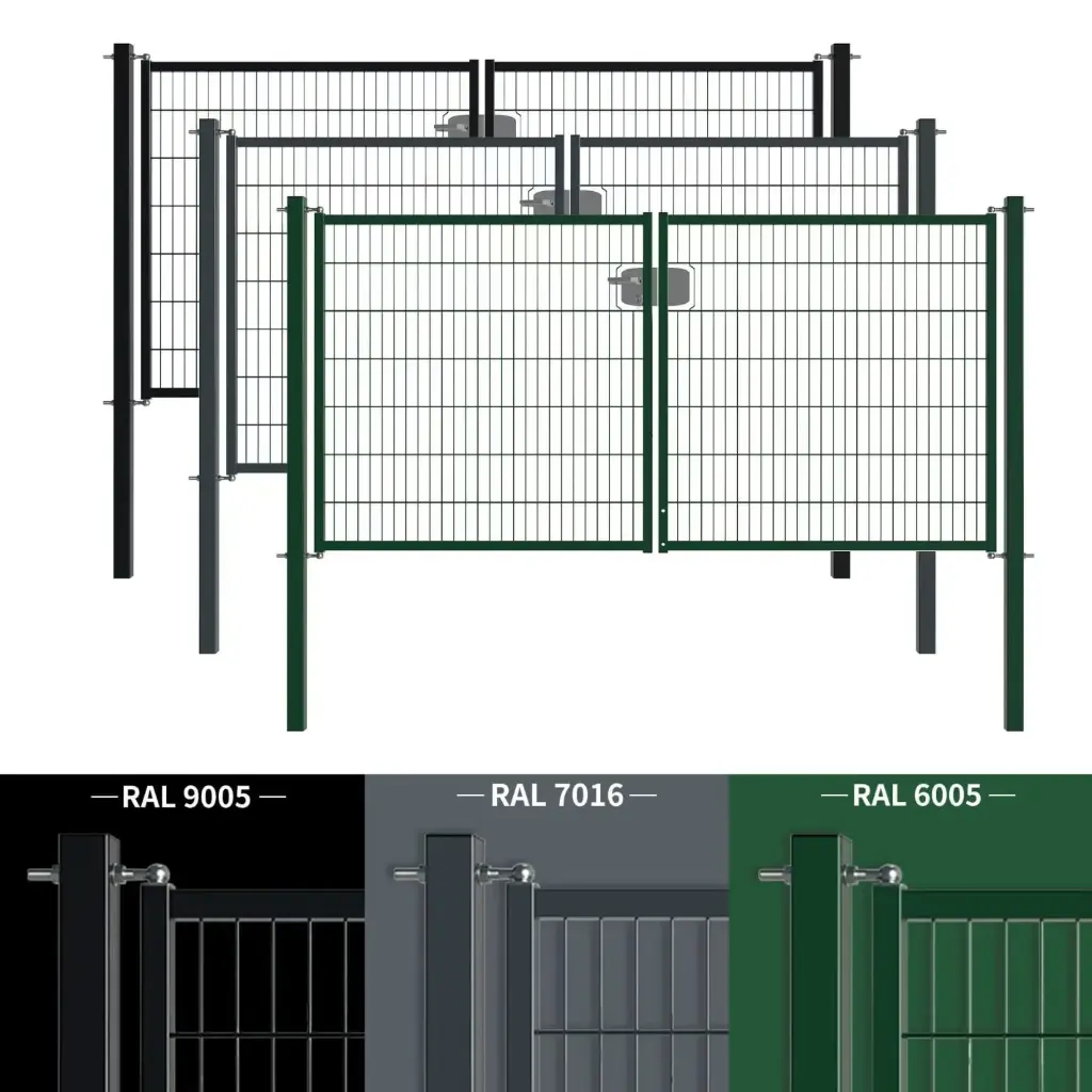 Double Portes 2D Atlas largeur 300 cm (120, Vert)